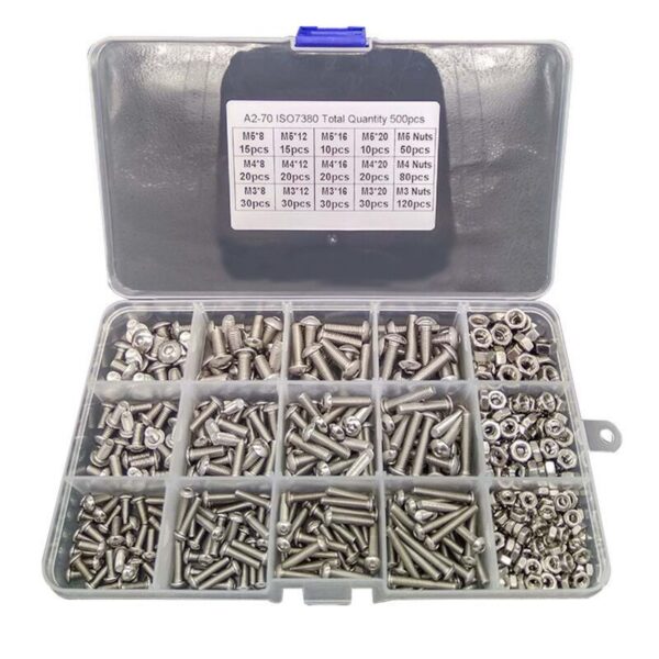Round Head Bolt Nut Stainless Steel 304 Screw Mounting Hardware