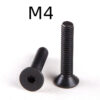 Black Flat Head Hexagon Socket Screw
