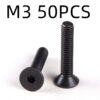 Black Flat Head Hexagon Socket Screw