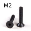 Black Flat Head Hexagon Socket Screw