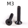 Black Flat Head Hexagon Socket Screw