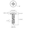 Stainless Steel Cross Big Head Self-tapping Screw Mushroom-shaped Haircut Round Head